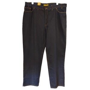 NWT Men's 44x32 Real‎ Ranch Premium Dark Denim Blue Jeans Pants Fits Over Boots